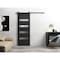 Sartodoors Sturdy Barn Door 36 x 96in, Matte Black Frosted Glass, 6.6FT Rail Hangers Heavy Hardware Set QUADRO4113BD-B-BLK-3696 - alternate 7
